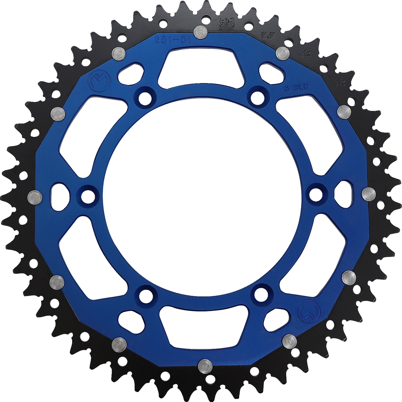 MOOSE RACING Dual Sprocket - Blue - 51 Tooth 1210-251-51-12X