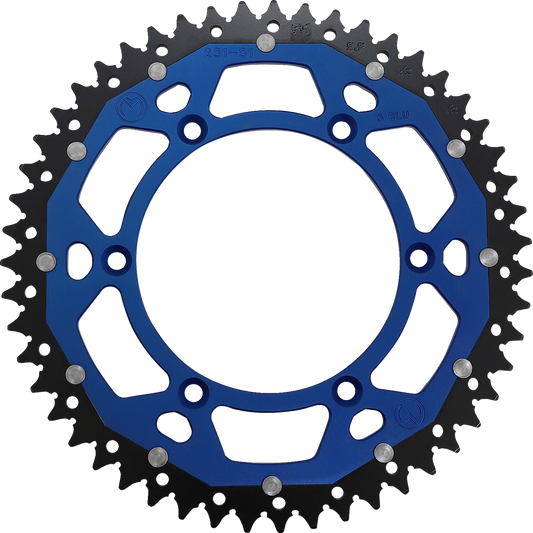 MOOSE RACING Dual Sprocket - Blue - 51 Tooth 1210-251-51-12X