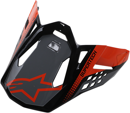 ALPINESTARS Supertech M8 Visor - Triple - Orange/Mid Gray/Gloss Black 8981419-9180