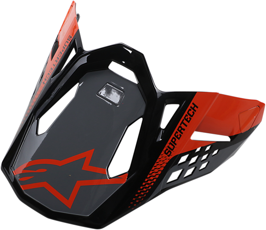 ALPINESTARS Supertech M8 Visor - Triple - Orange/Mid Gray/Gloss Black 8981419-9180