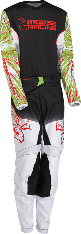 MOOSE RACING Youth Agroid Jersey - Green/Red/Black - Medium 2912-2268