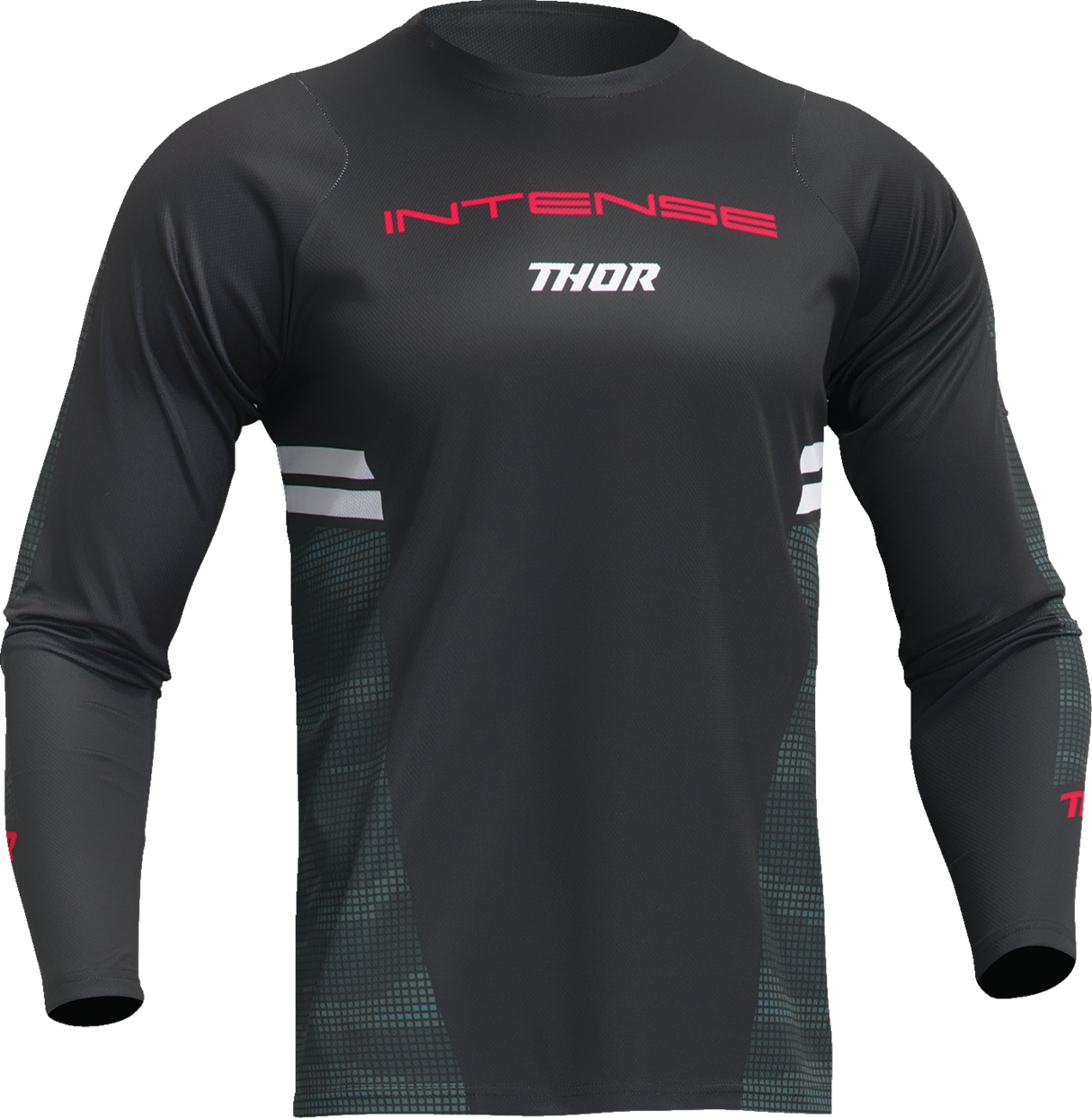 THOR Intense Assist Berm Long-Sleeve Jersey - Black/Camo - Large 5020-0225