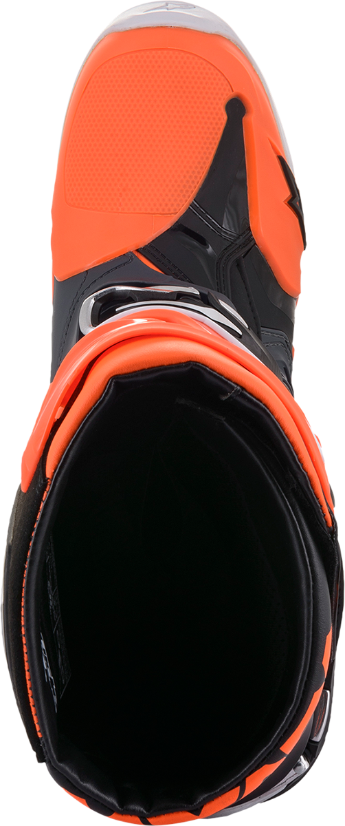 Botas ALPINESTARS Tech 10 - Naranja fluorescente/Gris frío - US 8 2010020-9040-8 