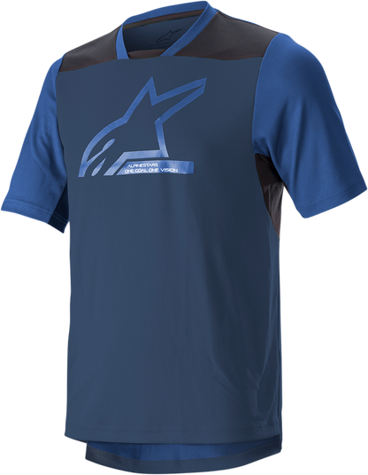 Camiseta ALPINESTARS Drop 6.0 V2 - Manga corta - Azul medianoche/Negro - Mediano 1766322-7319-MD 