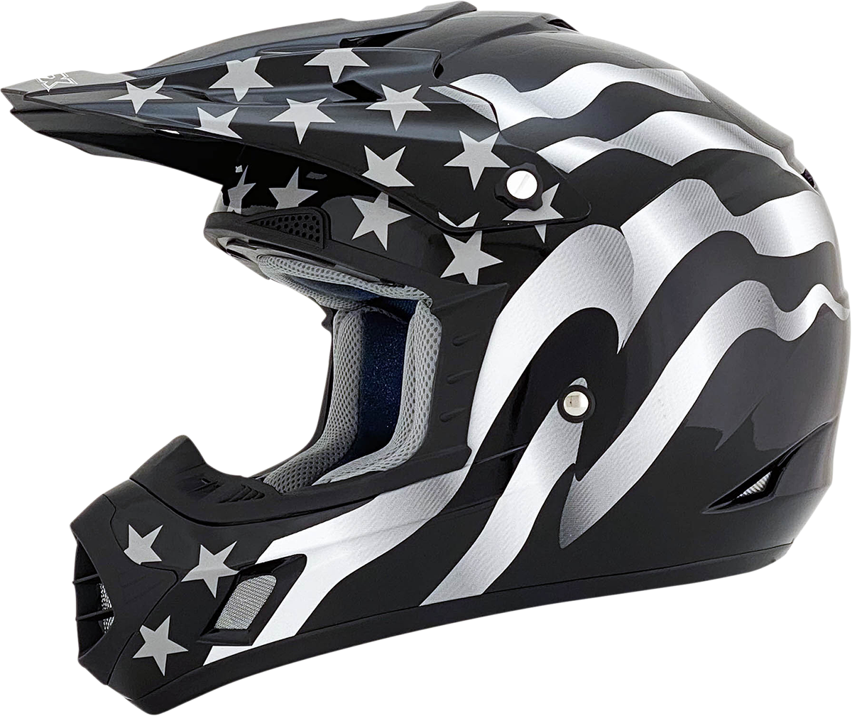 AFX FX-17 Helmet - Flag - Stealth - Medium 0110-2364