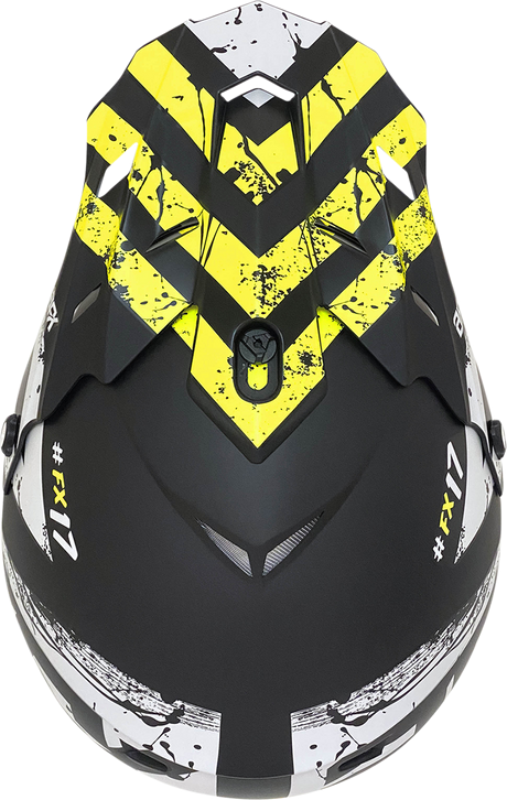 AFX FX-17 Helmet - Attack - Matte Black/Hi-Vis Yellow - Large 0110-7175
