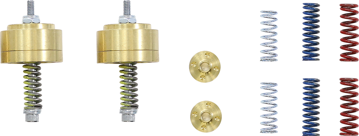 Emuladores de horquilla de cartucho de válvula dorada RACE TECH para horquillas con varilla de amortiguación - 38 mm/39 mm FEGV 3801 