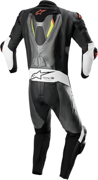 ALPINESTARS Missile Ignition v2 1-Piece Suit - Metallic Gray/Black/Yellow/Red Fluorescent - US 38 / EU 48 3150222-9135-48