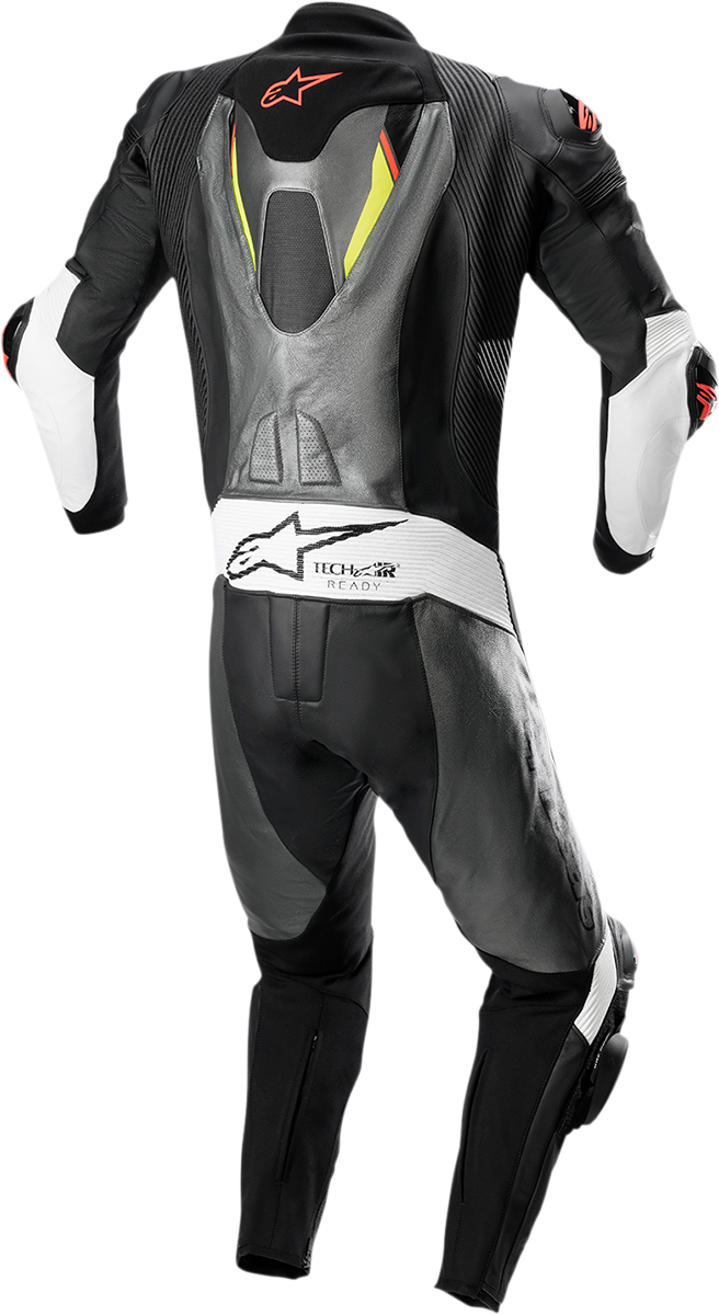 ALPINESTARS Missile Ignition v2 1-Piece Suit - Metallic Gray/Black/Yellow/Red Fluorescent - US 44 / EU 54 3150222-9135-54