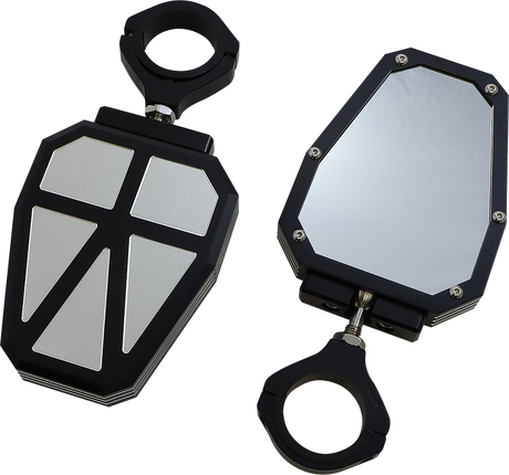 MOOSE RACING Mirror - Side View - Hexagon - Black M60-7009B