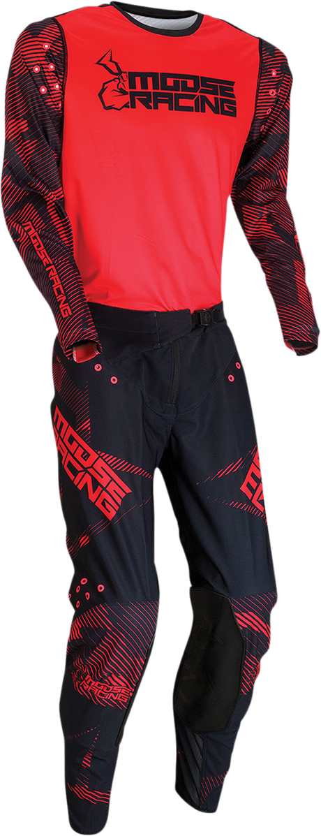 MOOSE RACING Agroid Jersey - Red/Black - Small 2910-6398