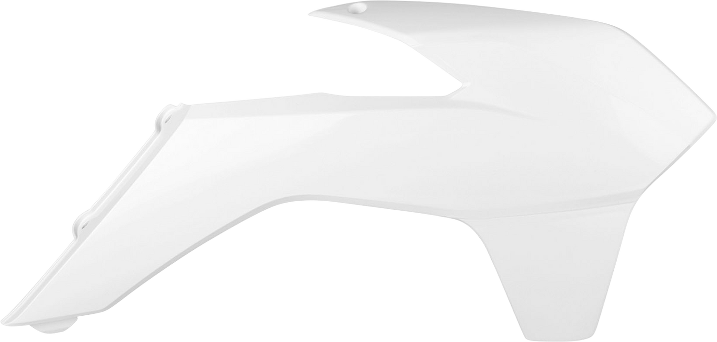 POLISPORT Radiator Cover - White - KTM 8417400002