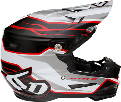 6D ATR-2 Helmet - Phase - White/Red - XS 12-2834