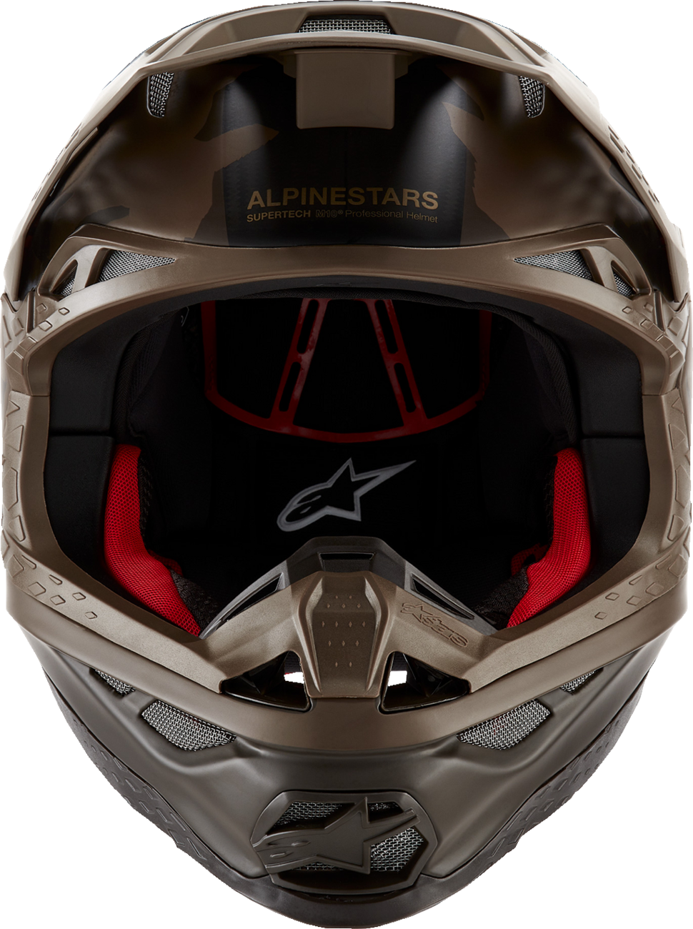 ALPINESTARS Supertech M10 Helmet - Squad - MIPS® - Dark Brown/Gold - Medium 8302823-839-MD