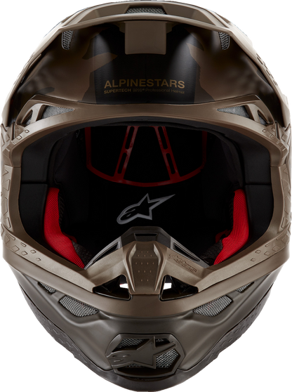 ALPINESTARS Supertech M10 Helmet - Squad - MIPS® - Dark Brown/Gold - XL 8302823-839-XL