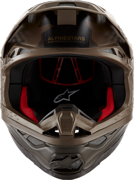 ALPINESTARS Supertech M10 Helmet - Squad - MIPS® - Dark Brown/Gold - XL 8302823-839-XL