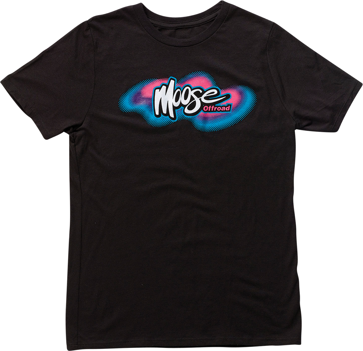 MOOSE RACING Youth Retro Moose T-Shirt - Black - Small 3032-3508