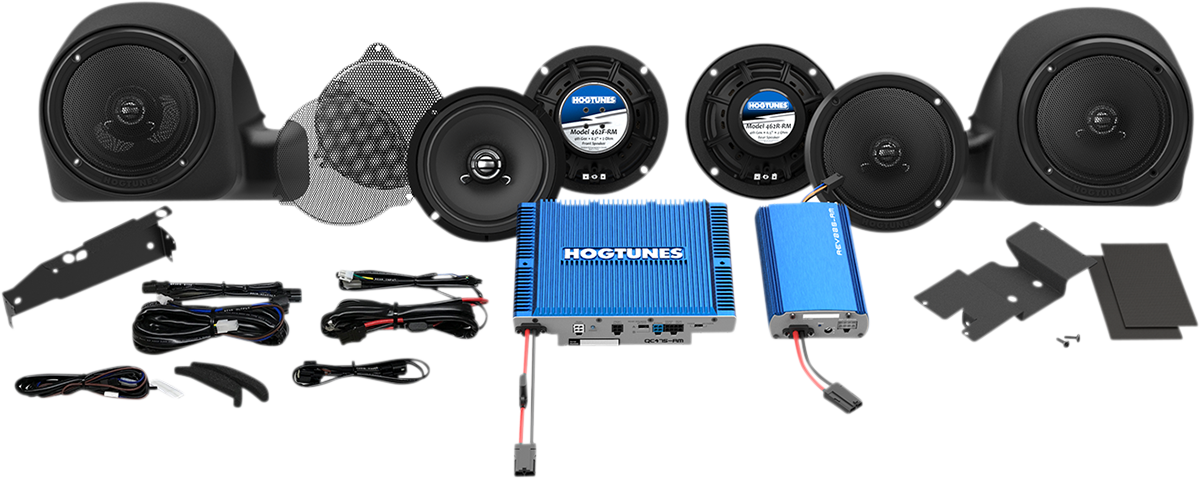 HOGTUNES Speaker/Dual Amp Kit for  Ultra Harley-Davidson  QC ULTRA 6-RM