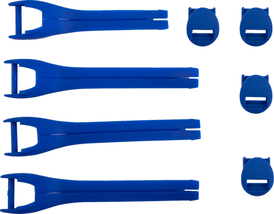 MOOSE RACING Qualifier Boot Strap Kit - Blue - Size 7-9 3430-1015