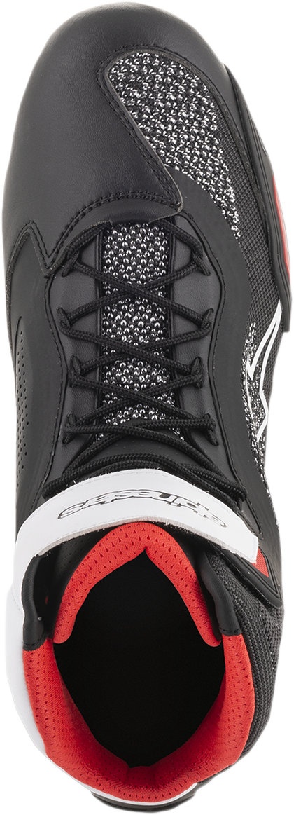 Zapatos ALPINESTARS Faster-3 Rideknit - Negro/Blanco/Rojo - US 10.5 2510319123-10.5 