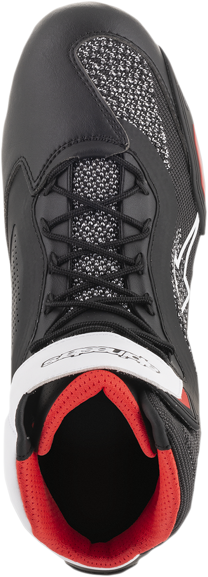 ALPINESTARS Faster-3 Rideknit® Shoes - Black/White/Red - US 10.5 2510319123-10.5