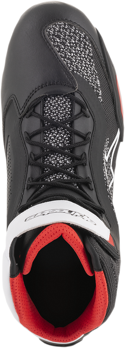 Zapatos ALPINESTARS Faster-3 Rideknit - Negro/Blanco/Rojo - US 12 2510319123-12 