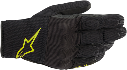 ALPINESTARS S-MAX Drystar Gloves - Black/Fluo Yellow - 2XL 3527620-155-2X