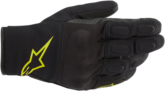 ALPINESTARS S-MAX Drystar Gloves - Black/Fluo Yellow - 2XL 3527620-155-2X