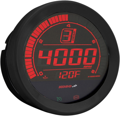 KOSO NORTH AMERICA 4" Tachometer - Black BA051110