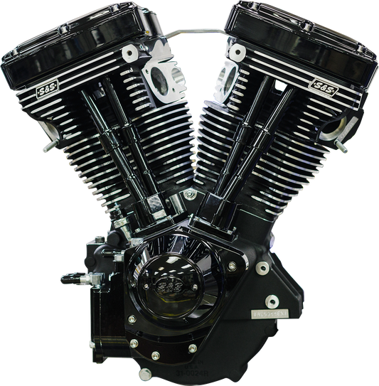 Motor de bloque largo S&amp;S CYCLE V124 Series Black Edition sin inducción/encendido 310-1158