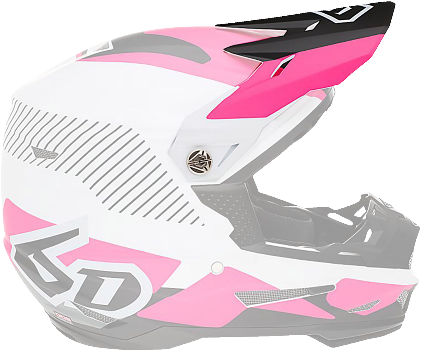 6D ATR-2Y Visor - Fusion - Pink 72-4133