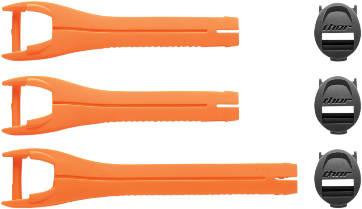 THOR Blitz XP MX Boot Straps - Youth - Orange - Size 1-7 3430-0878