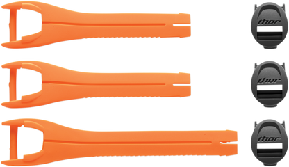 THOR Blitz XP MX Boot Straps - Youth - Orange - Size 1-7 3430-0878