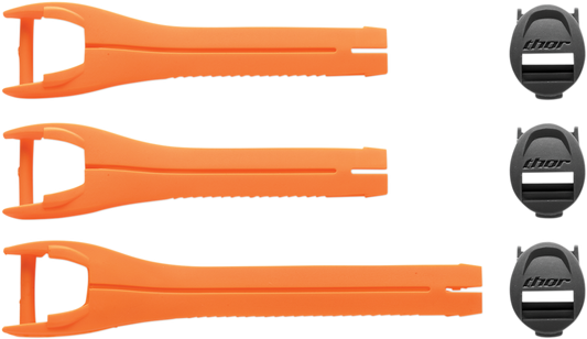 THOR Blitz XP MX Boot Straps - Youth - Orange - Size 1-7 3430-0878