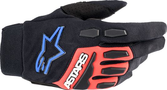ALPINESTARS Full Bore XT Gloves - Black/Bright Red/Blue - Medium 3563623-1317-M