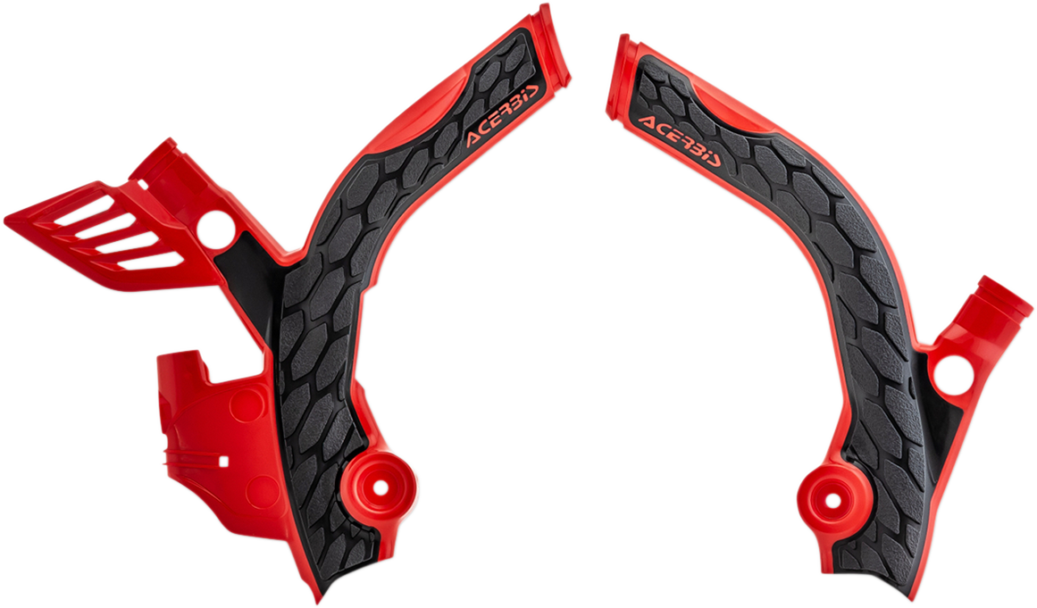 ACERBIS X-Grip Frame Guards - Red/Black 2742591018