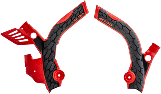 ACERBIS X-Grip Frame Guards - Red/Black 2742591018