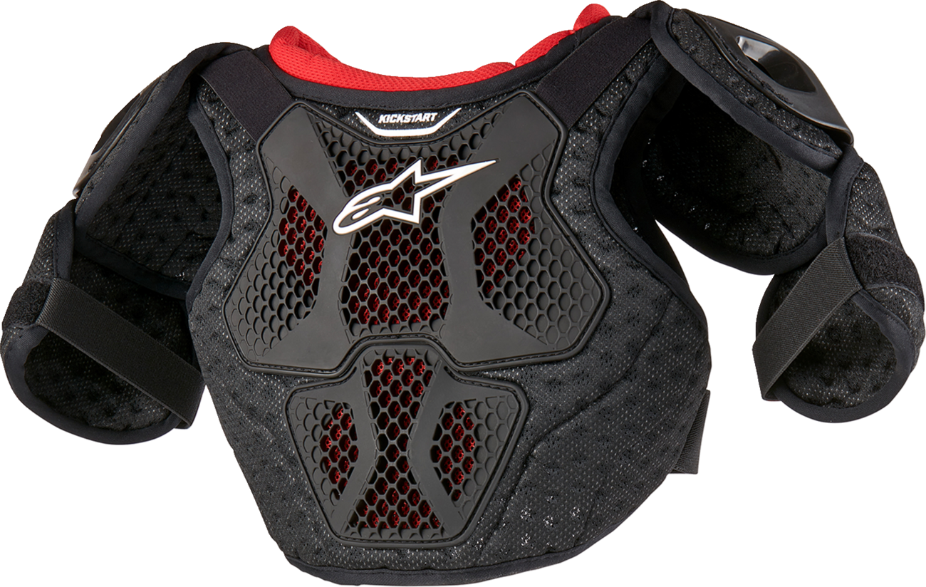 ALPINESTARS Youth Bionic Action Kickstart Chest Guard - Black/Red - 4/6 6740624-13-4/6