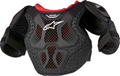 ALPINESTARS Youth Bionic Action Kickstart Chest Guard - Black/Red - 7/9 6740624-13-7/9