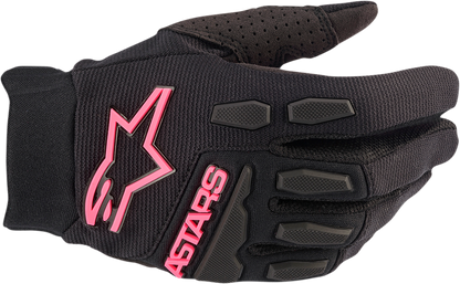 ALPINESTARS Women's Stella Full Bore Gloves - Black/Fluo Pink - Medium 3583622-1390-M