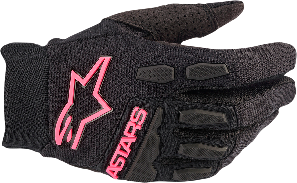 ALPINESTARS Women's Stella Full Bore Gloves - Black/Fluo Pink - Small 3583622-1390-S