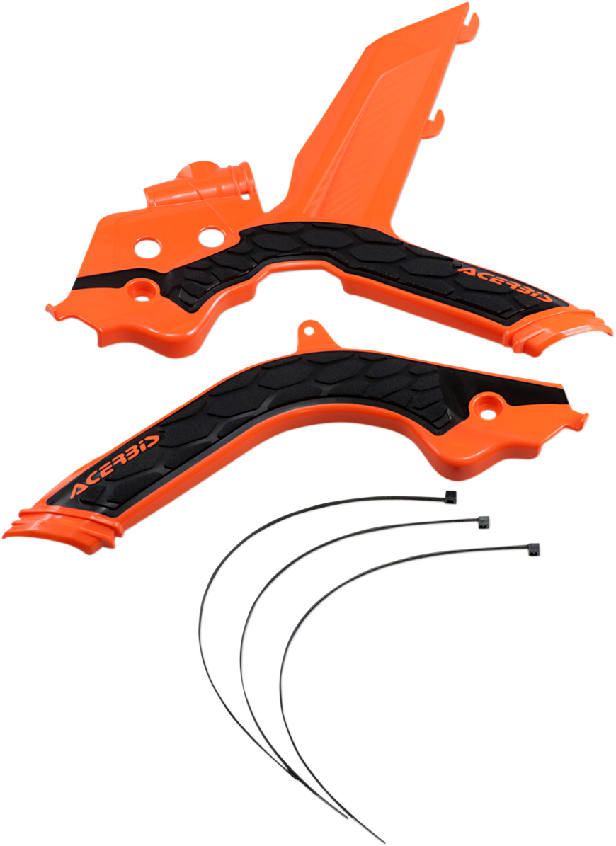 Protectores de bastidor ACERBIS X-Grip - Naranja/Negro - KTM 2733445225