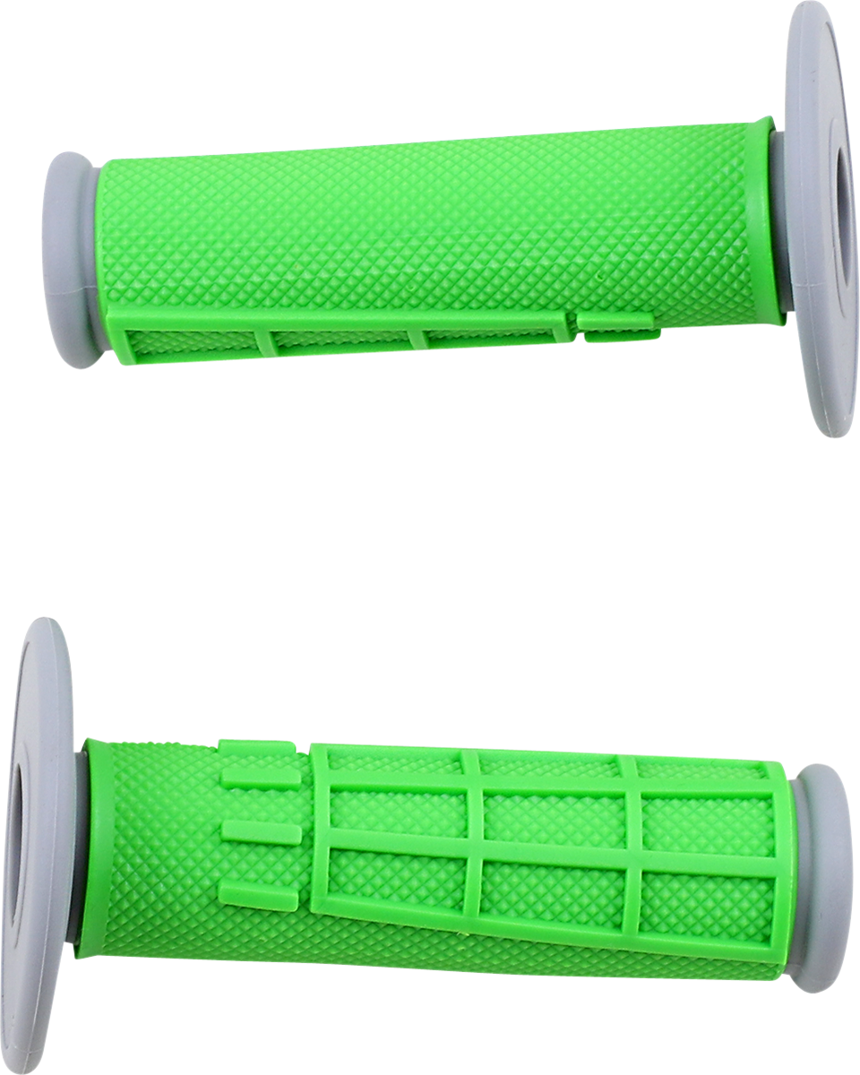 MOOSE RACING Grips - Compound - Half-Waffle - Green 1MG2315-GEM