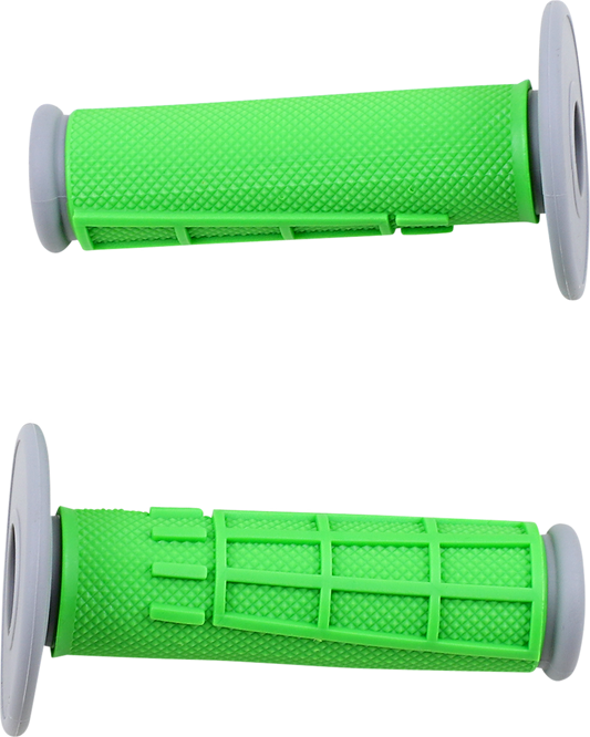 MOOSE RACING Grips - Compound - Half-Waffle - Green 1MG2315-GEM