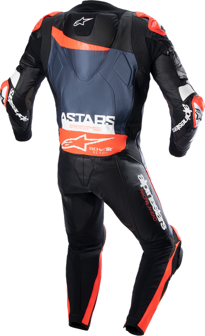 ALPINESTARS GP Plus v4 Leather Suit - Black/Red Fluo/Blue - US 46 / EU 56 3150523135756