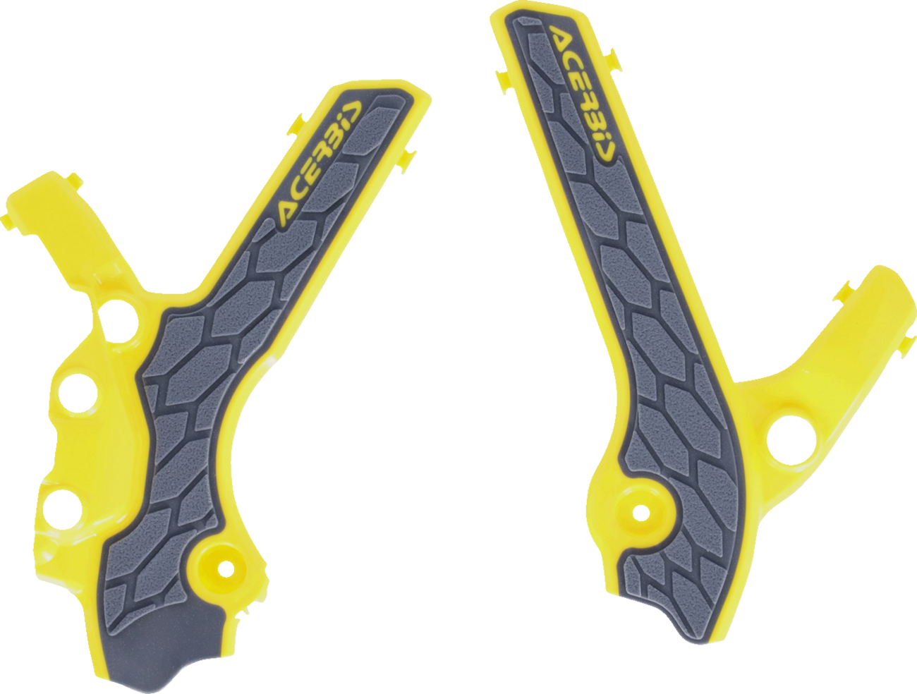 ACERBIS X-Grip Frame Guards - Gray/Yellow - DR-Z 400S/E/SM 2983341120