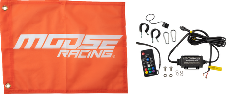 MOOSE RACING 3' Whip Light - RGB - Black SB-RGBR-131-PU