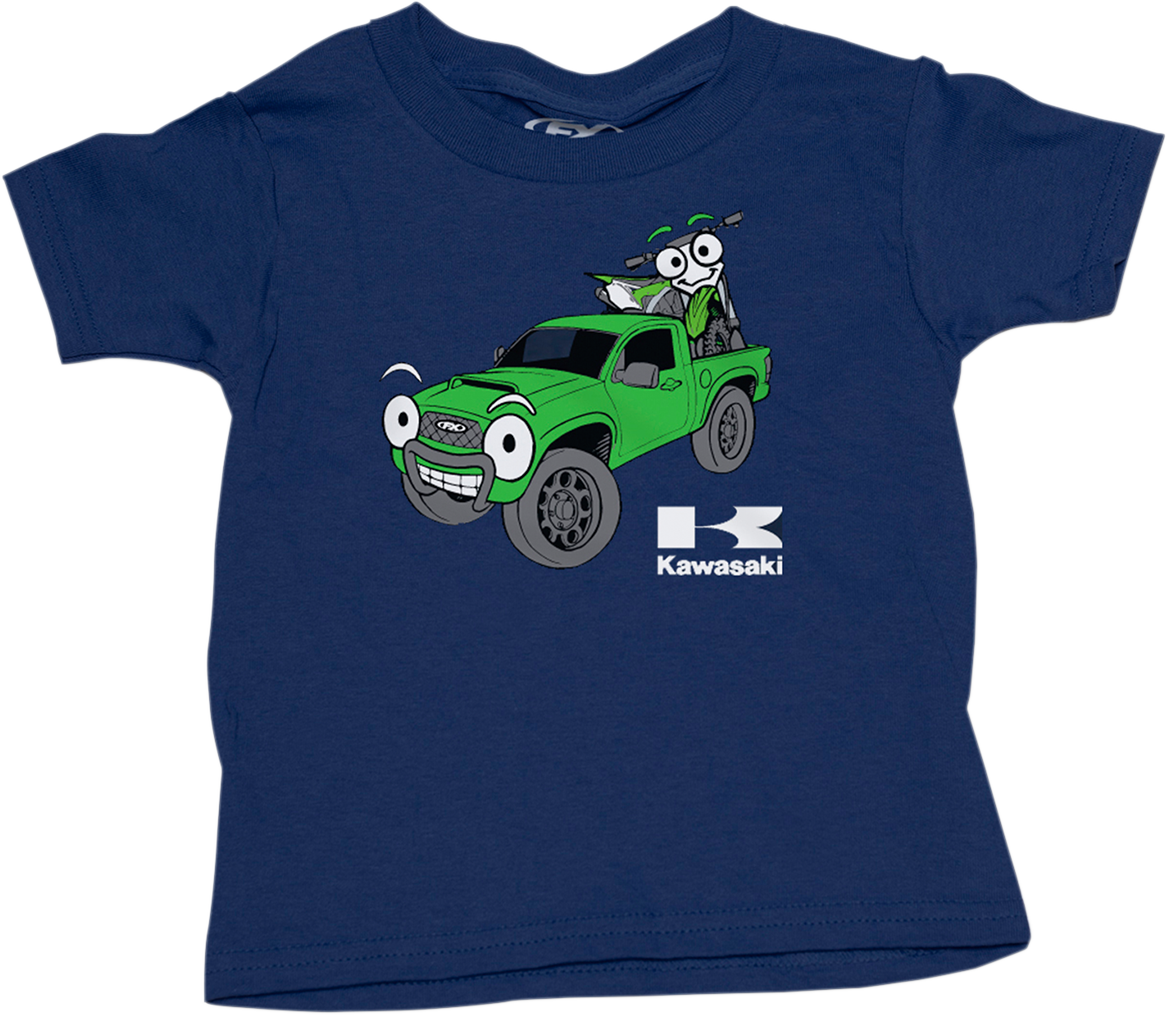 FACTORY EFFEX Toddler Kawasaki Truck T-Shirt - Navy - 3T 22-83122