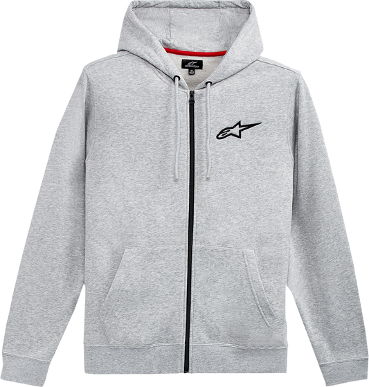 ALPINESTARS Ageless Zip Hoodie - Heather Gray/Black - 2XL 12125360011262X