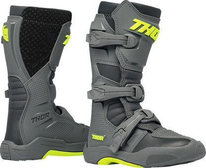 THOR Youth Blitz XR Boots - Gray/Charcoal - Size 4 3411-0741